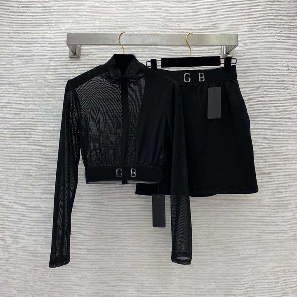 23ss skirt set women designer clothes fashion half-high collar with navel leakage short long-sleeved high-waist a-line skirt short skirt sui, White
23ss skirt set women designer clothes fashion half-high collar with navel leakage short long-sleeved high-waist a-line skirt short skirt sui, White