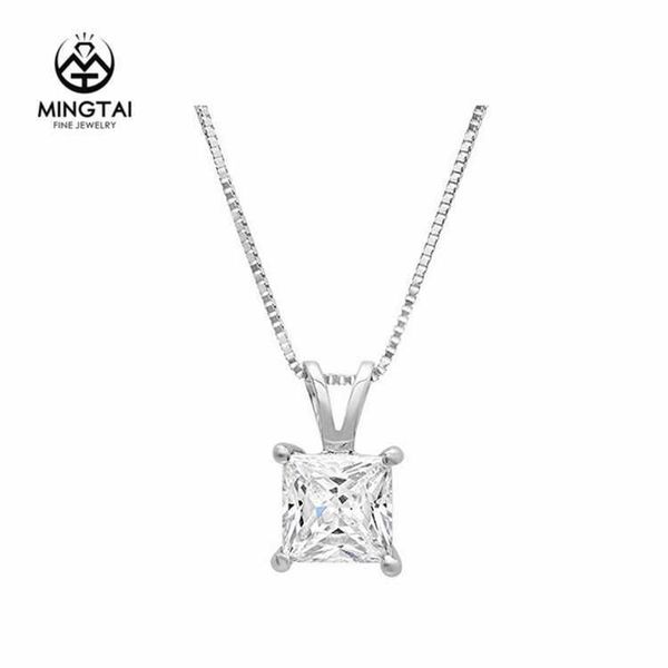 selling princess cut moissanite diamond women cz jewelry 14k white gold filled charm pendant necklace, Silver
selling princess cut moissanite diamond women cz jewelry 14k white gold filled charm pendant necklace, Silver