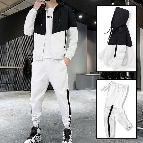 harajuku spring and autumn men's casual suit jacket pants men's jogging sportswear men's training sports track suit pcs set, Gray
harajuku spring and autumn men's casual suit jacket pants men's jogging sportswear men's training sports track suit pcs set, Gray