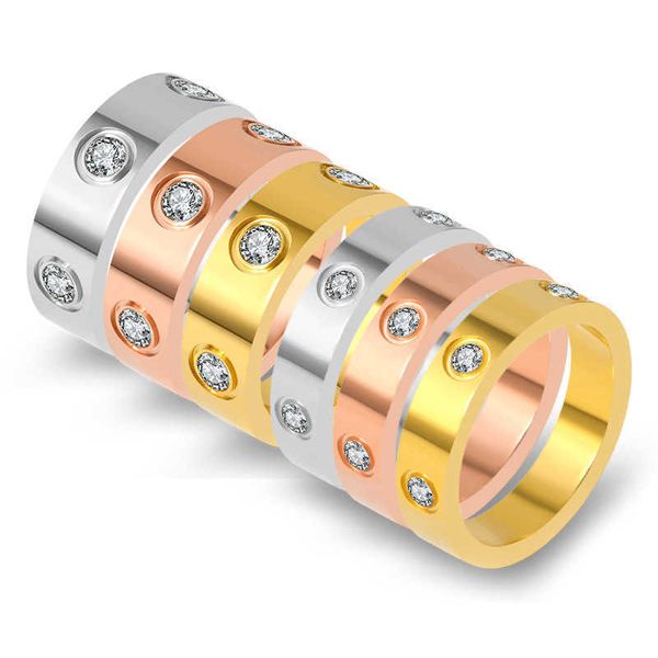designer new titanium steel full diamond love couple ring simple brick inlaid card wide and narrow edition, Silver
designer new titanium steel full diamond love couple ring simple brick inlaid card wide and narrow edition, Silver
