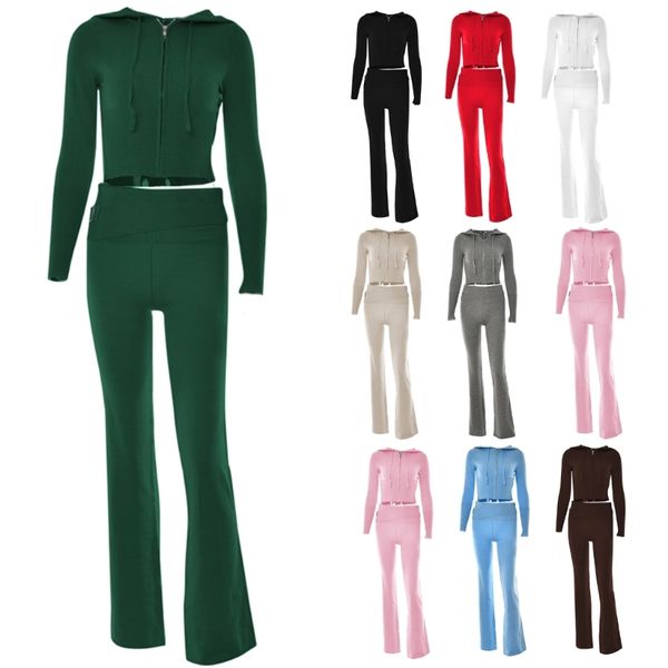 women knit hooded set ribbed knit 2-piece outfits long sleeve hooded crop with high waist wide leg skinny pants, White
women knit hooded set ribbed knit 2-piece outfits long sleeve hooded crop with high waist wide leg skinny pants, White