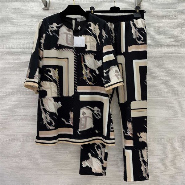 fashion two piece set womens geometric print beaded embellishment mid-length round neck mid-sleeve pullover elastic waist casual pants sets, White 
fashion two piece set womens geometric print beaded embellishment mid-length round neck mid-sleeve pullover elastic waist casual pants sets, White