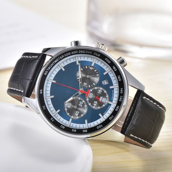 2023men's quartz watch, calf leather strap watch, full function racing timing function, fashionable and trendy men's aaa watch, Slivery;brown
2023men's quartz watch, calf leather strap watch, full function racing timing function, fashionable and trendy men's aaa watch, Slivery;brown