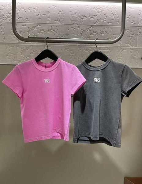 aw king 2023 spring designer summer new women's cotton foam letter printing wang old short-sleeved t-shirt fashion slim and slim, White
aw king 2023 spring designer summer new women's cotton foam letter printing wang old short-sleeved t-shirt fashion slim and slim, White