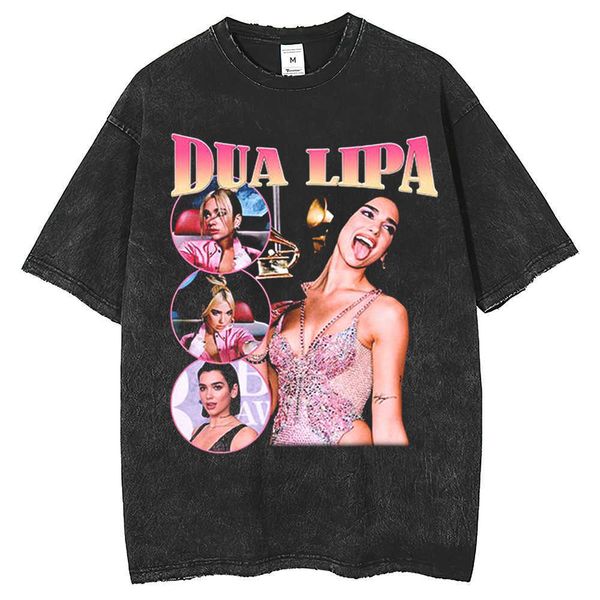 high character dua lipa short sleeve t-shirt men's women's fashion oversized top, White;black
high character dua lipa short sleeve t-shirt men's women's fashion oversized top, White;black