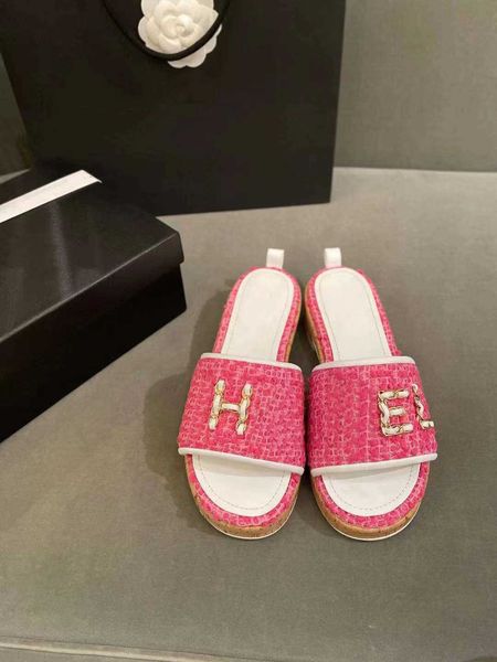women designer slides slippers summer knitted thick sole elevated comfort slippers fashionable temperament slippers womens beach outdoor san, Black
women designer slides slippers summer knitted thick sole elevated comfort slippers fashionable temperament slippers womens beach outdoor san, Black