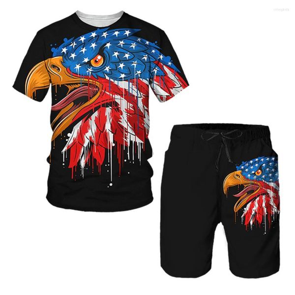men's tracksuits independence day street clothing summer men's sportswear soaring eagle 3d printed o-neck short sleeved oversized, Gray
men's tracksuits independence day street clothing summer men's sportswear soaring eagle 3d printed o-neck short sleeved oversized, Gray