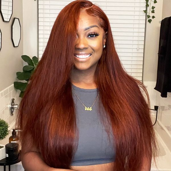 40 inch 250% density bone straight 13x6 frontal wigs human hair brown hd lace frontal wig brazilian wigs, Black;brown
40 inch 250% density bone straight 13x6 frontal wigs human hair brown hd lace frontal wig brazilian wigs, Black;brown