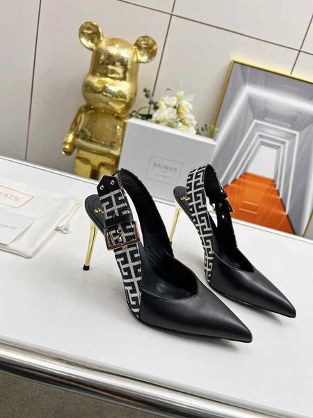 netizen high heel women's 2023 spring and autumn new pattern metal buckle thin heel baotou single shoe65, Black
netizen high heel women's 2023 spring and autumn new pattern metal buckle thin heel baotou single shoe65, Black