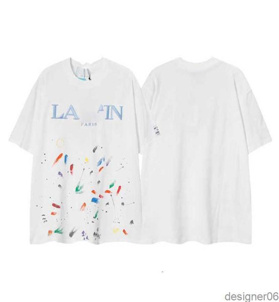ss23 designer lanvins t shirt shorts fashion men's and women's beige speckle alphabet print trendy trend basic casual loose half s, White;black
ss23 designer lanvins t shirt shorts fashion men's and women's beige speckle alphabet print trendy trend basic casual loose half s, White;black