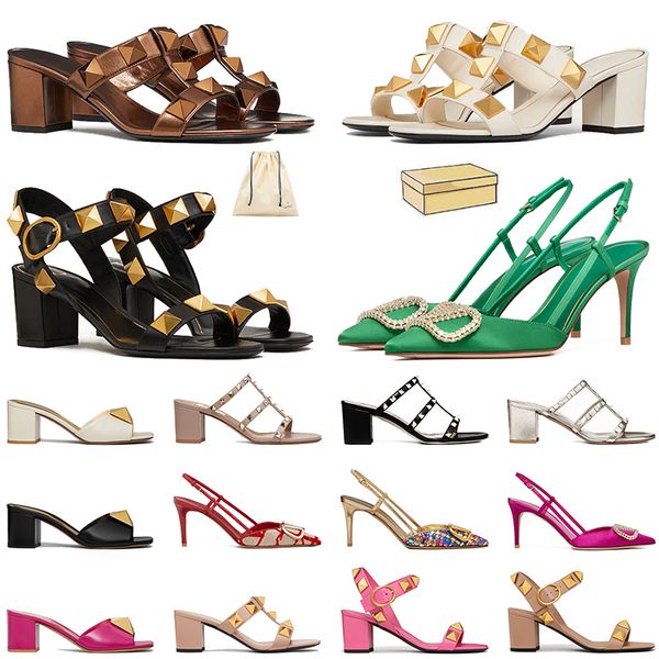 2023 designer women luxury famous rockstud sandals dress shoes high heels leather rivet black pointed peep-toes lady party wedding slide wit
2023 designer women luxury famous rockstud sandals dress shoes high heels leather rivet black pointed peep-toes lady party wedding slide wit