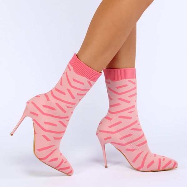 xibeilove2023 new spring autumn knitting stretch fabric women ankle boots pointed toe thin heels fashion female socks shoes, Black
xibeilove2023 new spring autumn knitting stretch fabric women ankle boots pointed toe thin heels fashion female socks shoes, Black