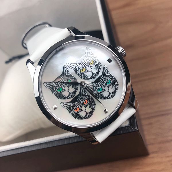 women s gift luxury women s cat head shell dial watch quartz battery 316l steel sapphire luminous waterproof watch fashion high end gift 38m, Slivery;golden
women s gift luxury women s cat head shell dial watch quartz battery 316l steel sapphire luminous waterproof watch fashion high end gift 38m, Slivery;golden