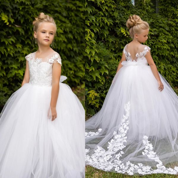 baby flower girl dress with train 2024 ivory tulle lace ballgown first communion gown little kid infant toddler christening baptism junior b, White;blue
baby flower girl dress with train 2024 ivory tulle lace ballgown first communion gown little kid infant toddler christening baptism junior b, White;blue