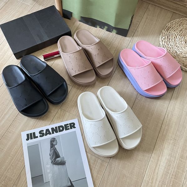 women men rubber slides slipper double g embossed platform sandals designer slides 2023 summer flip flops size 4-11.5 35-43 monograms hollow, Black
women men rubber slides slipper double g embossed platform sandals designer slides 2023 summer flip flops size 4-11.5 35-43 monograms hollow, Black