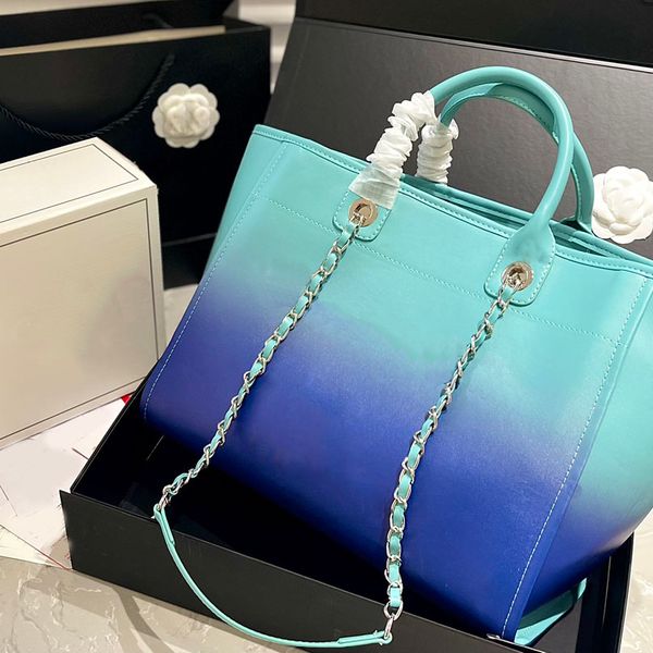 spring summer vacation collection beach shopper luxury handbag designer fashion purse large chain dream gradient tot bag 0614
spring summer vacation collection beach shopper luxury handbag designer fashion purse large chain dream gradient tot bag 0614