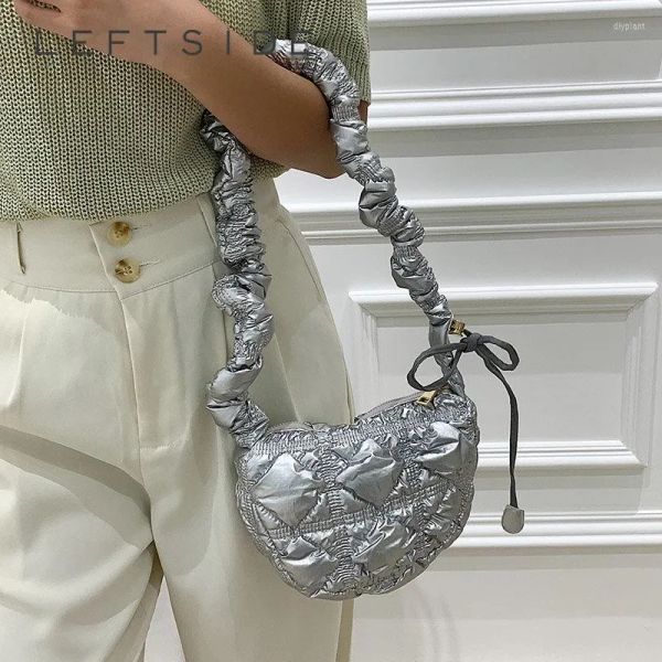 evening bags casual quilted silver underarm shoulder bag for women 2023 korean fashion handbags designer pleated padded nylon crossbody
evening bags casual quilted silver underarm shoulder bag for women 2023 korean fashion handbags designer pleated padded nylon crossbody