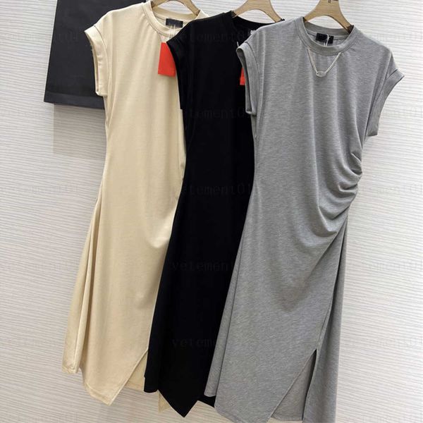 summer women long dress waist pleated dress x-shaped high waistline design details exquisite dry stand cut small round neck designer dresses, Black;gray
summer women long dress waist pleated dress x-shaped high waistline design details exquisite dry stand cut small round neck designer dresses, Black;gray