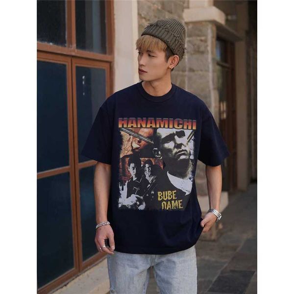 classic movie personalized stick smoke gun trend cotton short sleeve hip t-shirt, White;black
classic movie personalized stick smoke gun trend cotton short sleeve hip t-shirt, White;black