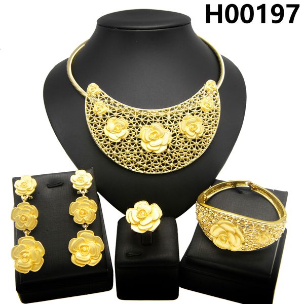 unique design gold jewelry set necklace earrings ring four pieces ladies jewelry set, Black
unique design gold jewelry set necklace earrings ring four pieces ladies jewelry set, Black
