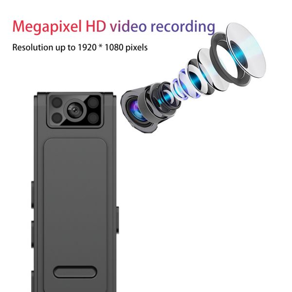 Image of Recording Portable Conference Camera Wide-angle Shooting Dc5v-1a Charging Recorder A19 Camera Magnetic Back Clip Camera Hd 1080p