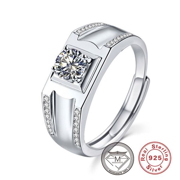 925 sterling silver gra moissanite rings for men luxury lab diamond ring 1ct, Slivery;golden
925 sterling silver gra moissanite rings for men luxury lab diamond ring 1ct, Slivery;golden
