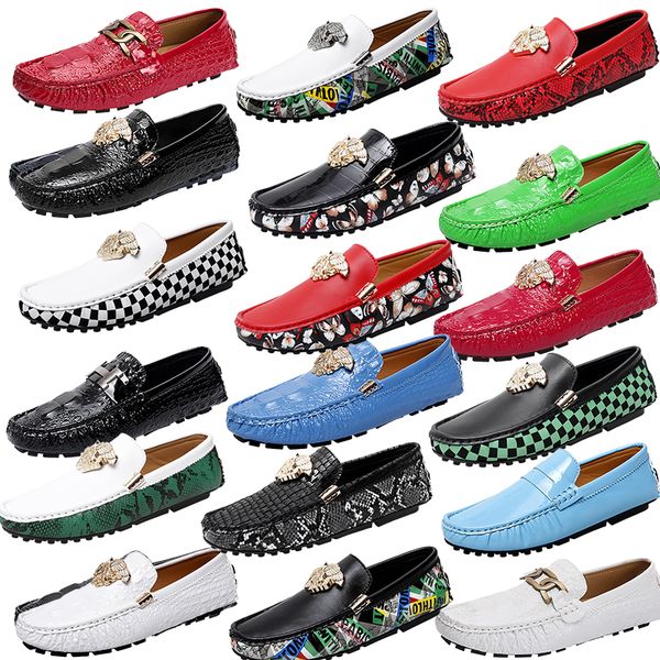 luxury bran ltalian designermetal buckle loafers metal buckle snake print colour bocking leather shoes party dress shoes business office for, Black
luxury bran ltalian designermetal buckle loafers metal buckle snake print colour bocking leather shoes party dress shoes business office for, Black
