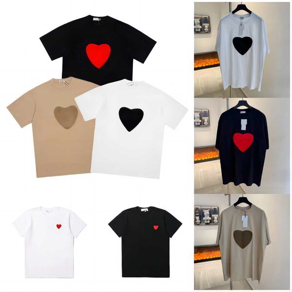 2023 summer mens tshirts cdgs play t shirt commes short sleeve womens des badge garcons embroidery heart short sleeve red heart ha, White;black
2023 summer mens tshirts cdgs play t shirt commes short sleeve womens des badge garcons embroidery heart short sleeve red heart ha, White;black