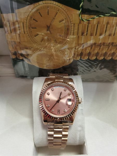 with original box high-quality watch 41mm rose gold movement automatic mens gd bracelet men's watches 2023, Slivery;brown
with original box high-quality watch 41mm rose gold movement automatic mens gd bracelet men's watches 2023, Slivery;brown