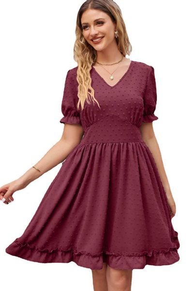2023 summer new women's jacquard v-neck waist beach casual fashion dress lace420, White;black
2023 summer new women's jacquard v-neck waist beach casual fashion dress lace420, White;black