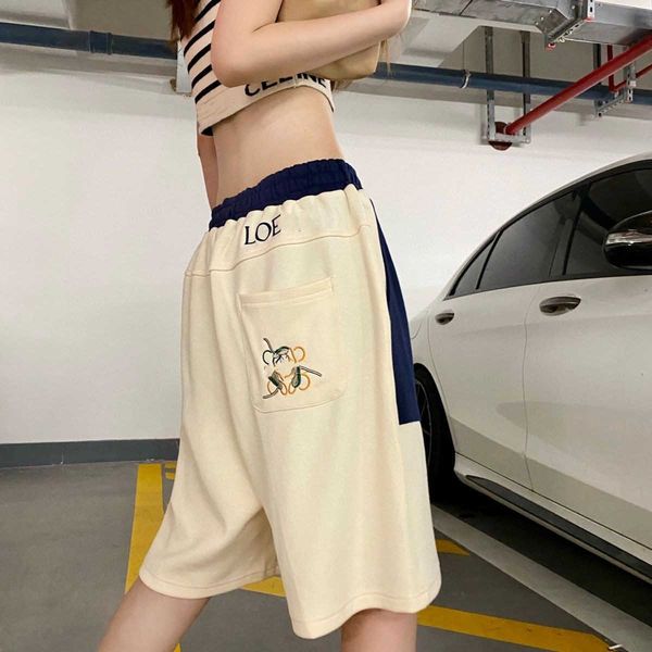 summer men's short pants lowe dragon bag cat color matching embroidery casual sports shorts men and women's versatile pants, White;black
summer men's short pants lowe dragon bag cat color matching embroidery casual sports shorts men and women's versatile pants, White;black