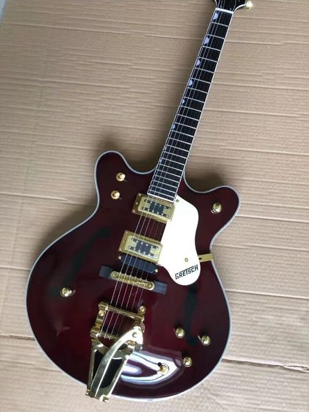 high-end custom jazz electric guitar, semi-skeletal non-porous guitar, f-hole printing, gold hardware, large rocker
high-end custom jazz electric guitar, semi-skeletal non-porous guitar, f-hole printing, gold hardware, large rocker