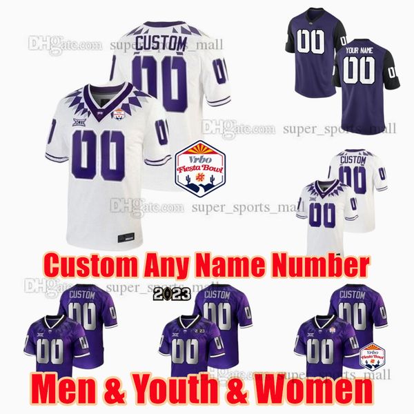 custom s-6xl tcu horned frogs college football jerseys quentin max johnston duggan garrett hayes shadrach banks wes harris chace biddle any, Black
custom s-6xl tcu horned frogs college football jerseys quentin max johnston duggan garrett hayes shadrach banks wes harris chace biddle any, Black