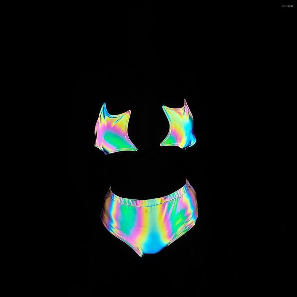 women's swimwear reflection dazzle color fashion women bikinis set backless female beach party skinnystrappy split swimsuit night club, White;black
women's swimwear reflection dazzle color fashion women bikinis set backless female beach party skinnystrappy split swimsuit night club, White;black