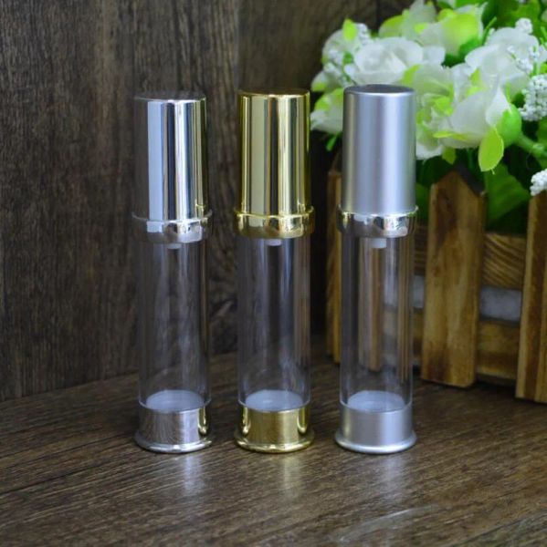 100pcslot 10 ml silvergold airless bottle plastic lotion bottles with airless pump for cosmetic
100pcslot 10 ml silvergold airless bottle plastic lotion bottles with airless pump for cosmetic