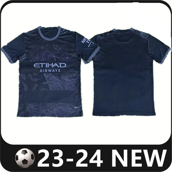 23 24 haaland soccer jerseys grealish sterling mans cities mahrez special version de bruyne foden 2023 2024 black football shirt men kids k, Black;yellow
23 24 haaland soccer jerseys grealish sterling mans cities mahrez special version de bruyne foden 2023 2024 black football shirt men kids k, Black;yellow