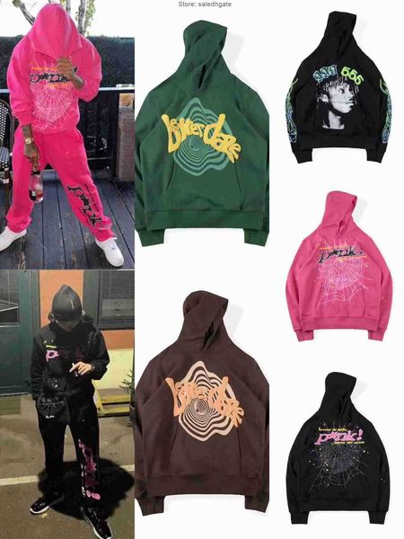 men's hoodies sweatshirts hip hop web puff print sp5der 555555 hoodie men women 1 young thug angel spider sweatshirts heavy fabric pull, Black
men's hoodies sweatshirts hip hop web puff print sp5der 555555 hoodie men women 1 young thug angel spider sweatshirts heavy fabric pull, Black