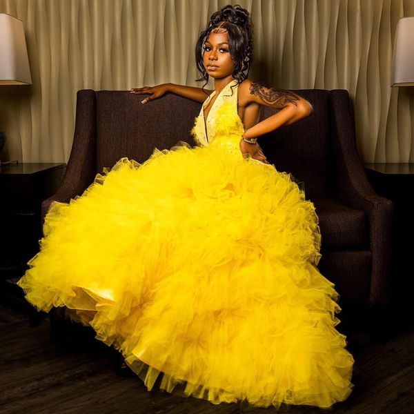 new yellow mermaid prom dresses beading ruffles graduation party gowns red carpet evening dress robe de bal, Black
new yellow mermaid prom dresses beading ruffles graduation party gowns red carpet evening dress robe de bal, Black