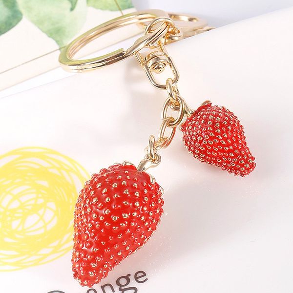crystal rhinestone strawberry keychain women fruit key chain men car keyring girl bag pendant key ring holder jewelry, Silver
crystal rhinestone strawberry keychain women fruit key chain men car keyring girl bag pendant key ring holder jewelry, Silver