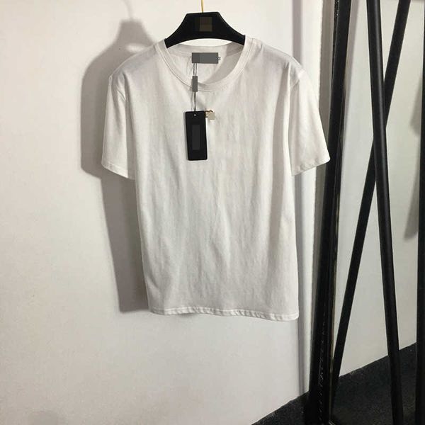 23ss womens t-shirt tee women designer clothes summer new metal letter decoration casual simple versatile cotton short sleeve t-shirt tee wo, White
23ss womens t-shirt tee women designer clothes summer new metal letter decoration casual simple versatile cotton short sleeve t-shirt tee wo, White