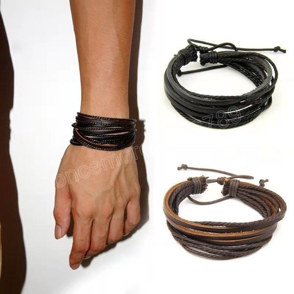 vintage hemp rope multi layered men bracelet fashion woven leather bracelet for men couple rope jewelry accessories, Golden;silver
vintage hemp rope multi layered men bracelet fashion woven leather bracelet for men couple rope jewelry accessories, Golden;silver