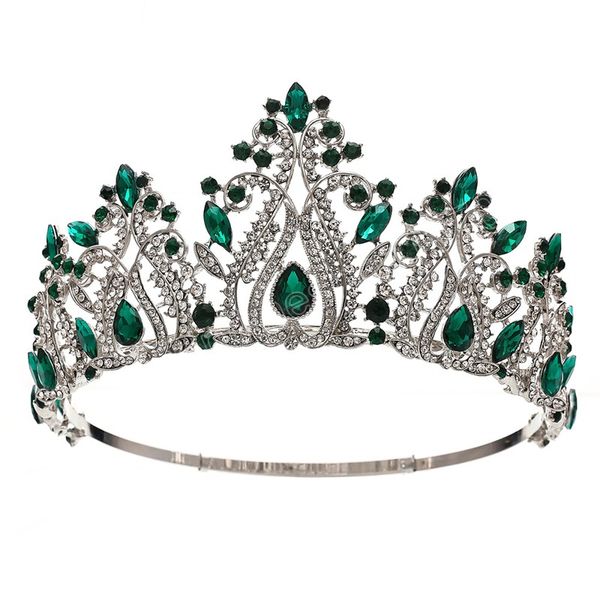 vintage green red blue crystal crown for women wedding luxury queen bridal party tiaras hair accessories, Slivery;white
vintage green red blue crystal crown for women wedding luxury queen bridal party tiaras hair accessories, Slivery;white