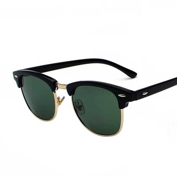 fashion designer super lightweight sunglasses riveted frame men and women retro polarized sunglasses, White;black
fashion designer super lightweight sunglasses riveted frame men and women retro polarized sunglasses, White;black