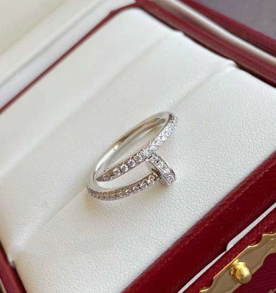 high version high edition v gold 925 silver plated carti nail ring with full diamond for men and women quality cold individually luxury x2ei
high version high edition v gold 925 silver plated carti nail ring with full diamond for men and women quality cold individually luxury x2ei