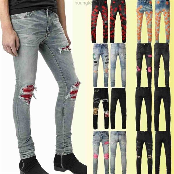 black ripped jeans miri designer jeans motorcycle trendy ripped patchwork hole size 30-40 streetwear all year round slim legged jeans, Blue
black ripped jeans miri designer jeans motorcycle trendy ripped patchwork hole size 30-40 streetwear all year round slim legged jeans, Blue