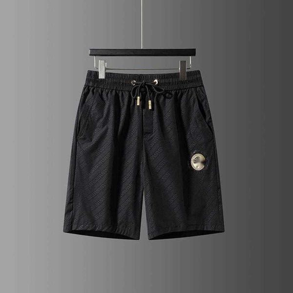men's shorts trendy loose fitting casual sports capris brand beauty head jacquard large size, White;black
men's shorts trendy loose fitting casual sports capris brand beauty head jacquard large size, White;black