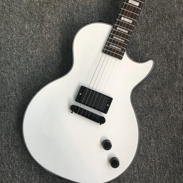 custom electric guitar color white black connects the one-piece pickup to the mahogany body and neck guitar258
custom electric guitar color white black connects the one-piece pickup to the mahogany body and neck guitar258