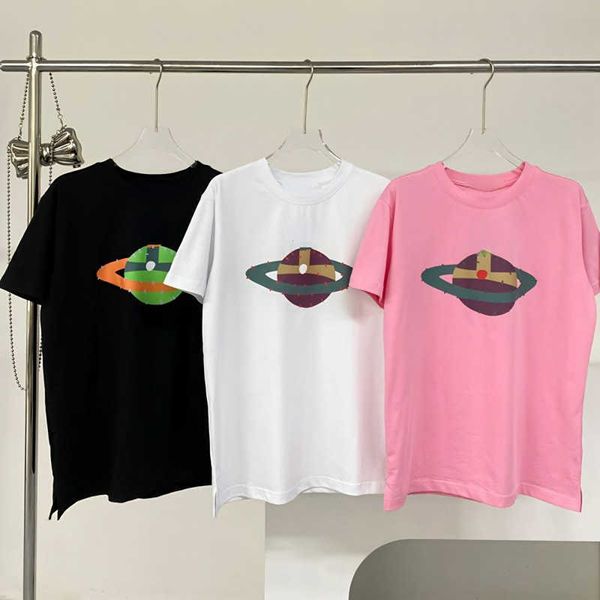 luxury brand women's t shirt viv designer clothing saturn printed tshirt round neck short sleeved t-shirt pullover cotton sweatshirt me, White
luxury brand women's t shirt viv designer clothing saturn printed tshirt round neck short sleeved t-shirt pullover cotton sweatshirt me, White
