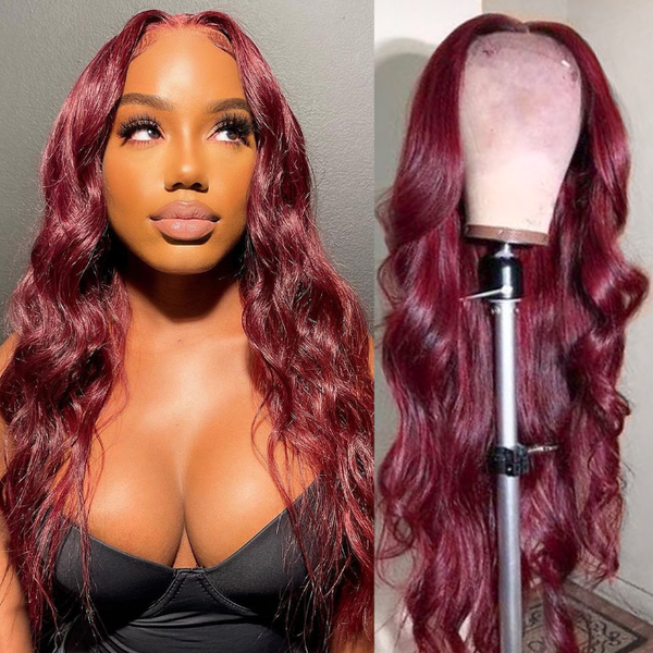 13x6 lace frontal human hair wig body wave transparent preplucked red closure wigs for black women, Black;brown
13x6 lace frontal human hair wig body wave transparent preplucked red closure wigs for black women, Black;brown