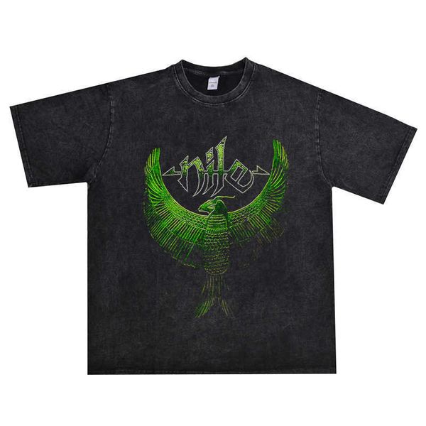 technical death metal rock nile band washed t-shirt short sleeve cotton male, White;black
technical death metal rock nile band washed t-shirt short sleeve cotton male, White;black